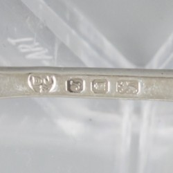 Mosterdpot zilver.