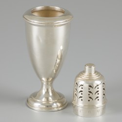 Strooibus zilver.