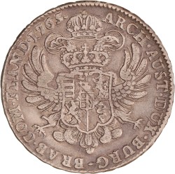 Kronenthaler. Brabant. Brussel. Maria Theresia. 1765. Zeer Fraai -.