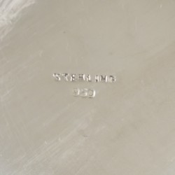 Bonbon-hengselmand zilver.