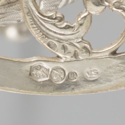 Komfoor zilver.