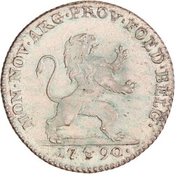 1 gulden of florijn. Verenigde Belgische Staten. 1790. UNC.