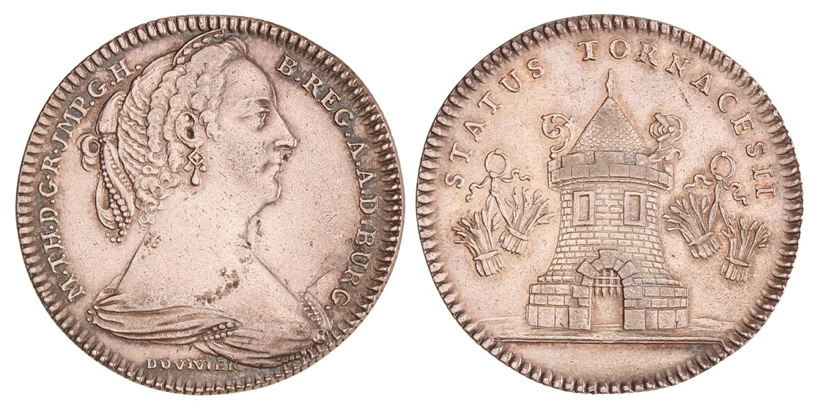 Belgium. Austrian Netherlands. Tournais. N.D. (1755). Attendance token.