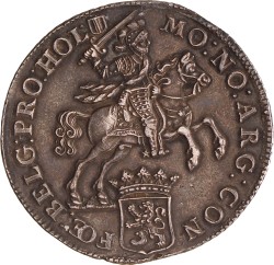 Dukaton of zilveren rijder. Holland. 1758. Prachtig.