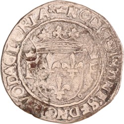 France. Lyon. Francois I. Teston - 13th type. N.D. (1515 - 1547).