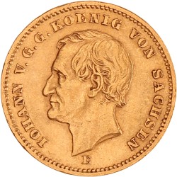 German states. Saxony. Johann. 20 Mark. 1872 E.