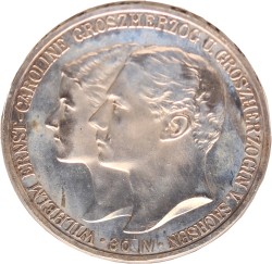 German states. Saxony-Weimar-Eisenach. Wilhelm Ernst. 5 Mark. 1903 A.