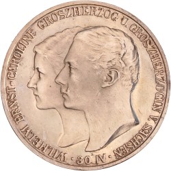 German states. Saxony-Weimar-Eisenach. Wilhelm Ernst. 5 Mark. 1903 A.
