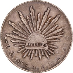 Mexico. Republic. 8 Reales. 1895 Mo-AB.
