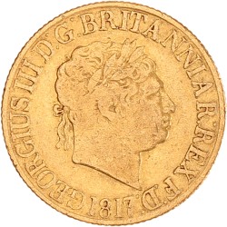 Great Britain. George III. Sovereign. 1817.