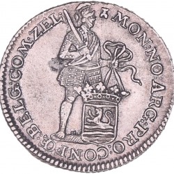 Achtste zilveren Dukaat of Pietje Zeeland 1788/86. Prachtig / FDC (Zwakke slag)