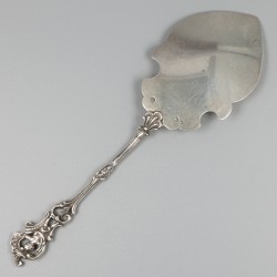 Taartschep zilver.