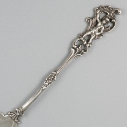 Taartschep zilver.