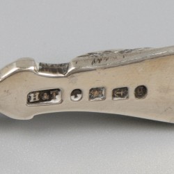 Suikerklontjestang zilver.