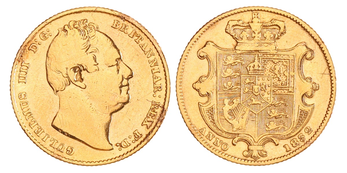 Great Britain. Wiliam IV. Sovereign - second bust. 1832.