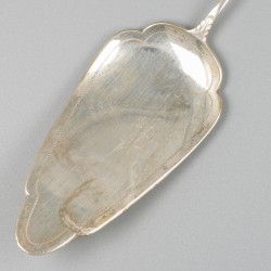 Taartschep zilver.