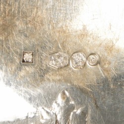 Taartschep zilver.