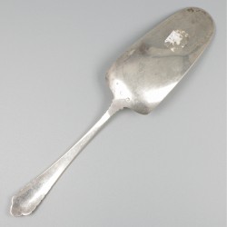 Taartschep zilver.