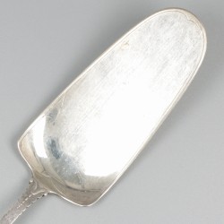 Taartschep zilver.
