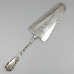 Taartschep zilver.