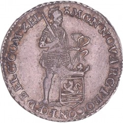 Achtste zilveren Dukaat of Pietje Zeeland 1793. Zeer fraai +.