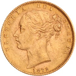 Great Britain. Victoria. Sovereign. 1872 - Die nr. 95.