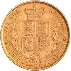 Great Britain. Victoria. Sovereign. 1872 - Die nr. 95.