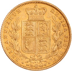 Great Britain. Victoria. Sovereign. 1866 - Die nr. 57.