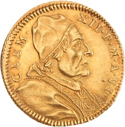 Italian states. Papal states. Clemens XII. Scudo d'Oro. 1735.