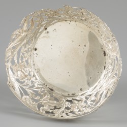 Bonbonmandje zilver.