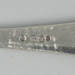 Petit-fourschep zilver.