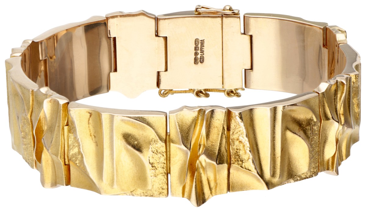 14 kt. Geelgouden design armband door Björn Weckström voor Lapponia.