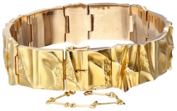 14 kt. Geelgouden design armband door Björn Weckström voor Lapponia.