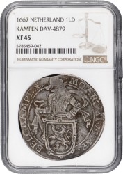 Leeuwendaalder. Kampen. 1667. Prachtig.