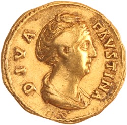 Roman empire. Diva Faustina. Aureus. N.D. (141 - 161 AD).