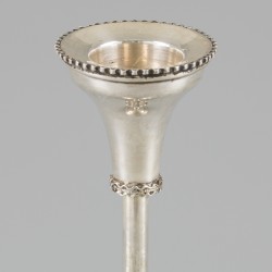 Judaïca kandelaar zilver.