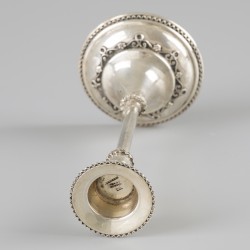 Judaïca kandelaar zilver.
