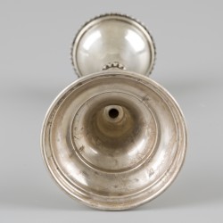 Judaïca kandelaar zilver.