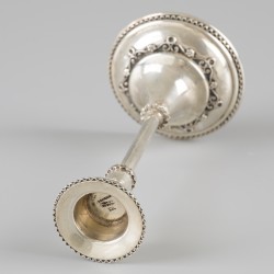Judaïca kandelaar zilver.