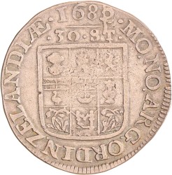 Daalder van 30 stuiver. Zeeland. 1682/80(?). Fraai +.