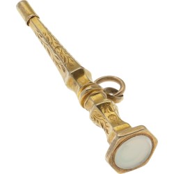 Zakhorloge-sleutel verguld.