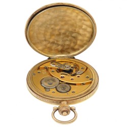 Gouden Savonette ankergang - Heren zakhorloge - circa. 1900.