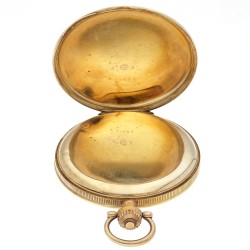 Gouden Savonette ankergang - Heren zakhorloge - circa. 1900.