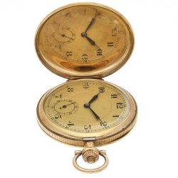 Gouden Savonette ankergang - Heren zakhorloge - circa. 1900.