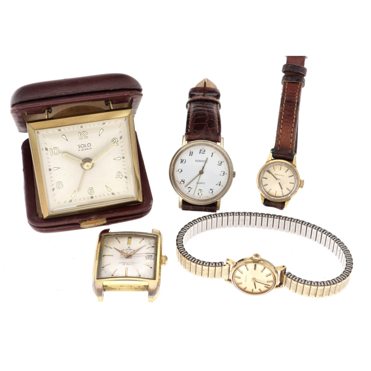 Lot (5) horloges.