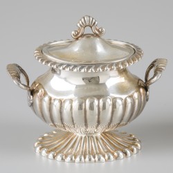 3-delig roomstel zilver.