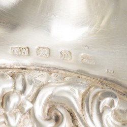 2-delige set kandelaren zilver.