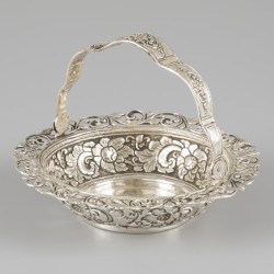Bonbon-hengselmand zilver.