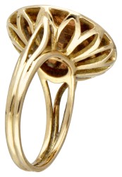 Vintage 18 kt. geelgouden "plus qu'hier, moins que demain" ring door A. Augis.