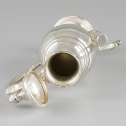 Koffiepot zilver.